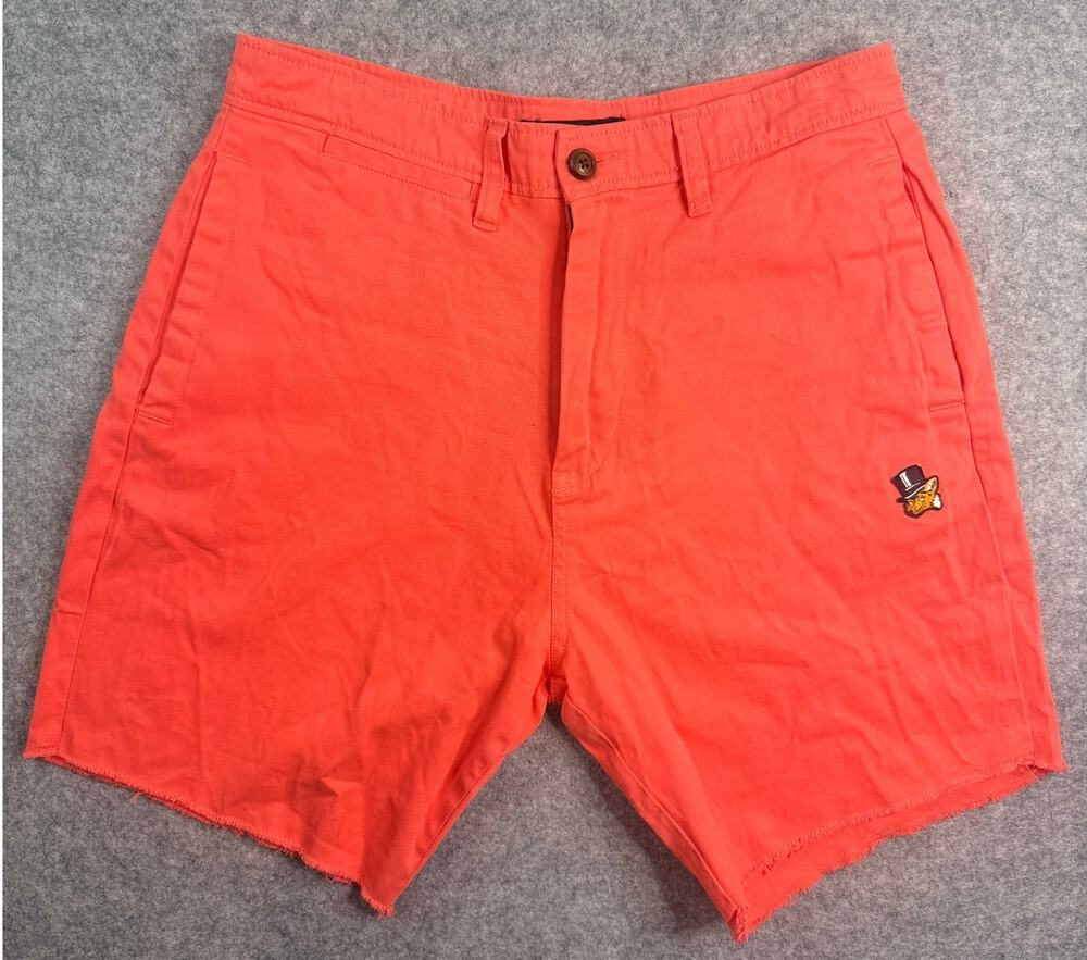 AKOO Coral Cut Off Chino Shorts Men's Size 30 Casual Streetwear